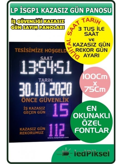 İŞ KAZASIZ GÜN SAYACI LP_İSGP1 (153.09.06.01)