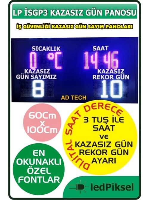 İŞ KAZASIZ GÜN SAYACI LP_İSGP3 (153.09.06.03)
